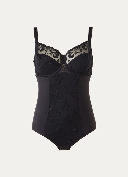 Chantelle Li body van mesh met borduring