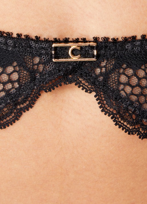 Chantelle Li jarretels van kant - detail 5 zwart