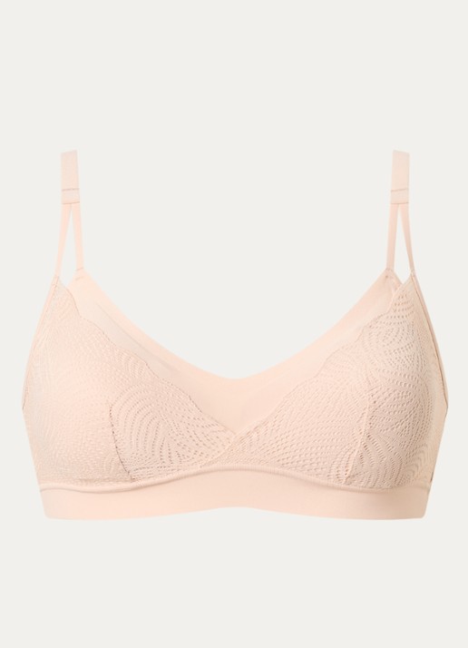 Chantelle Naadloze bralette met uitneembare vulling - voorkant beige