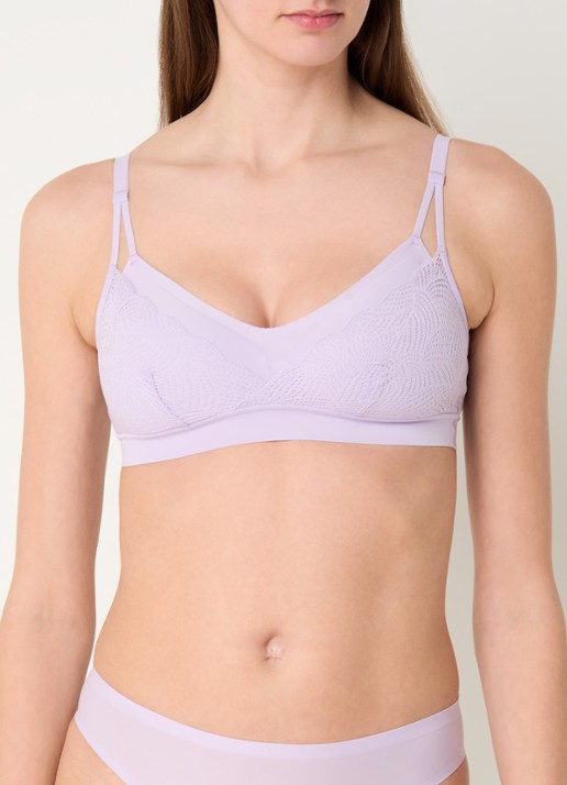 Chantelle Naadloze bralette met uitneembare vulling - detail lavendel