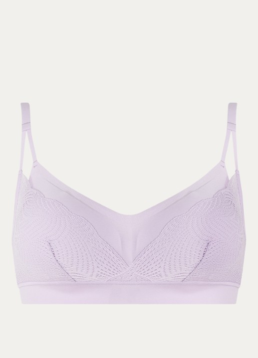 Chantelle Naadloze bralette met uitneembare vulling - voorkant 3 lavendel