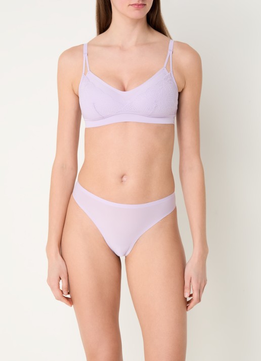Chantelle Naadloze bralette met uitneembare vulling - voorkant 4 lavendel
