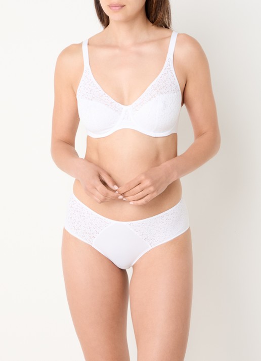 Chantelle Norah beugel bh van kant - voorkant 2 wit