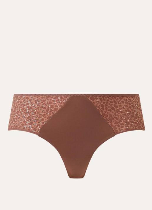 Chantelle Norah shorty met kant - voorkant 2 bruin