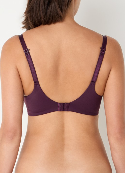 Chantelle Norah voorgevormde beugel bh met mesh - achterkant 6 aubergine