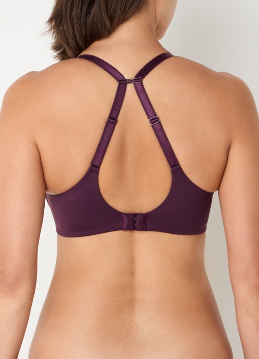 Chantelle Norah voorgevormde beugel bh met mesh - detail 2 aubergine