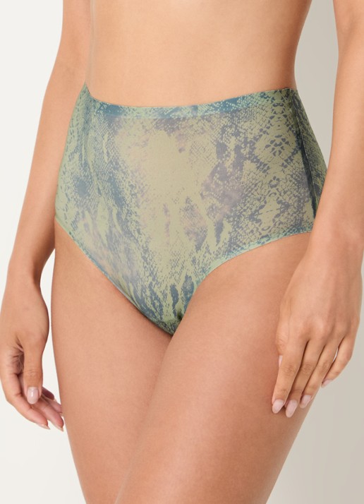 Chantelle One-size-fits-all high waisted naadloze slip - detail groen