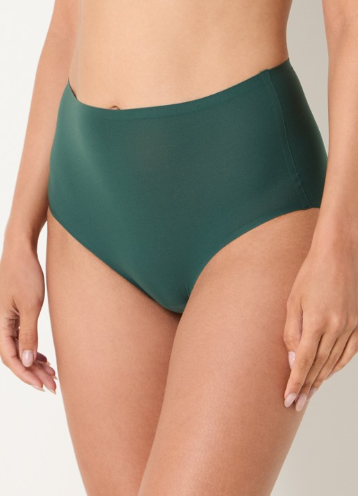 Chantelle One-size-fits-all high waisted naadloze slip - detail donkergroen