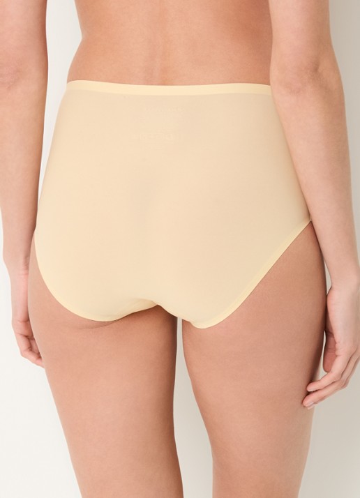 Chantelle One-size-fits-all high waisted naadloze slip - achterkant 3 lichtgeel