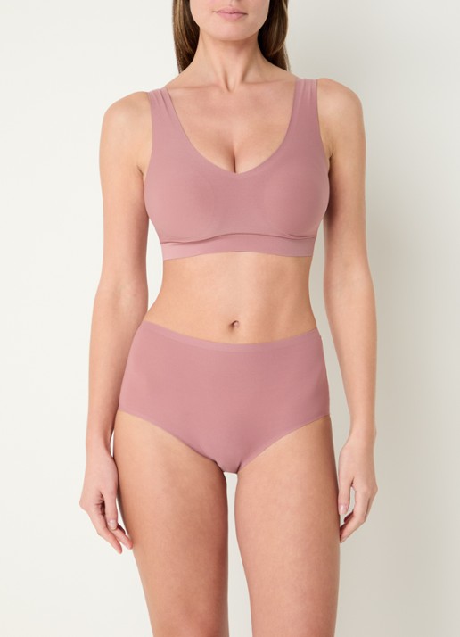 Chantelle One-size-fits-all high waisted naadloze slip - voorkant 5 koraalroze
