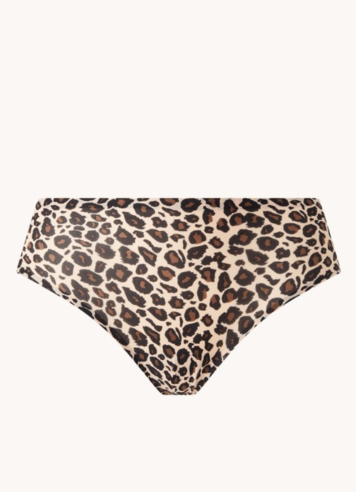 Chantelle One-size-fits-all naadloze hipster met print - voorkant beige