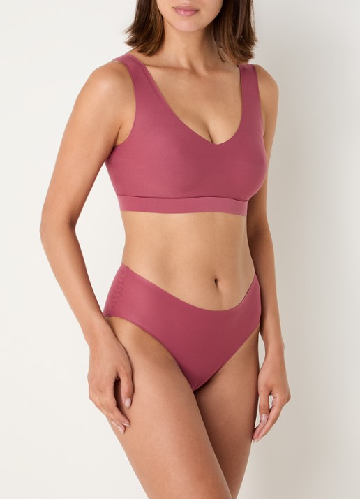 Chantelle One-size-fits-all naadloze hipster - voorkant 4 bordeauxrood