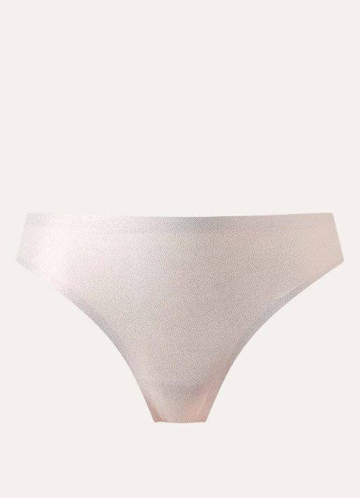 Chantelle One-size-fits-all naadloze string met glanzende finish - voorkant 4 beige