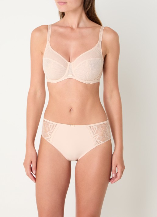 Chantelle Origins beugel bh van kant - voorkant 2 beige
