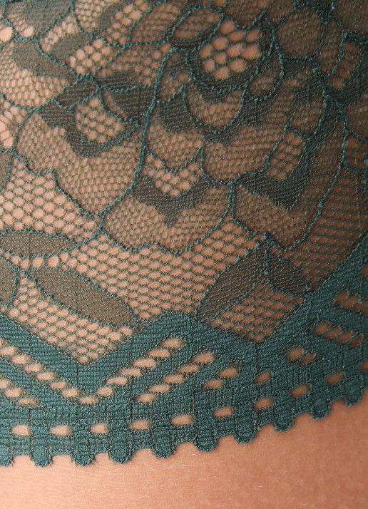 Chantelle Origins high waisted naadloze slip met kant - detail 2 donkergroen