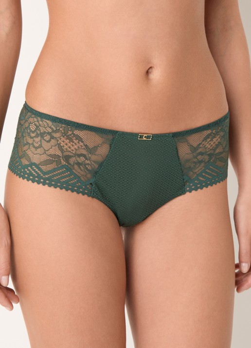 Chantelle Origins hipster van kant - detail donkergroen