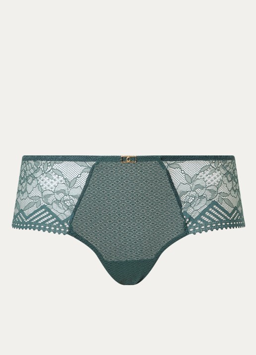 Chantelle Origins hipster van kant - voorkant 4 donkergroen