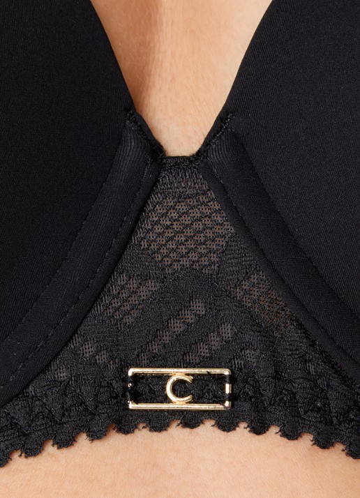 Chantelle Origins voorgevormde T-shirt bh met kant - detail 3 zwart