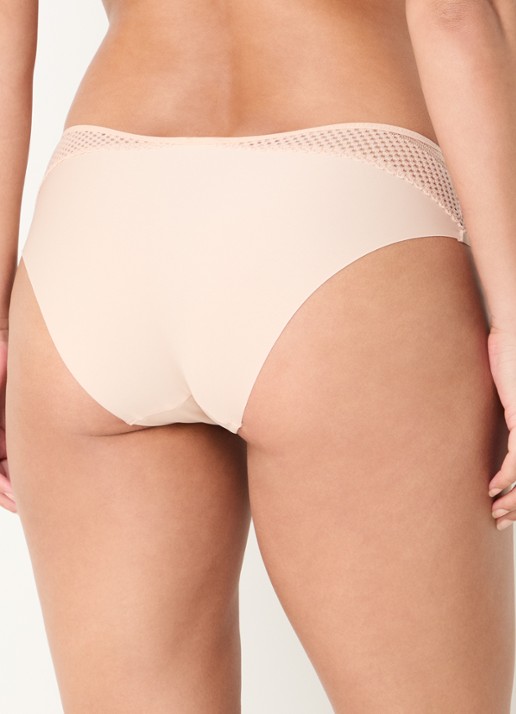 Chantelle Play hipster met kant - achterkant beige