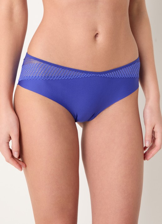 Chantelle Play hipster met kant - detail 4 kobaltblauw