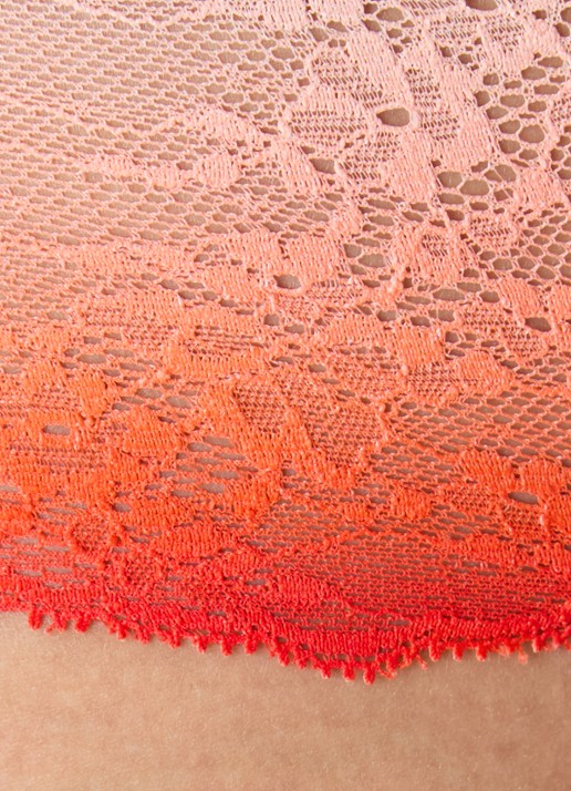 Chantelle Shorty met kant - detail 5 oranje