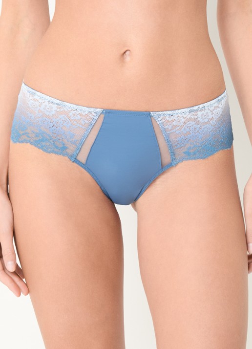 Chantelle Shorty met kant - detail 4 blauwgrijs