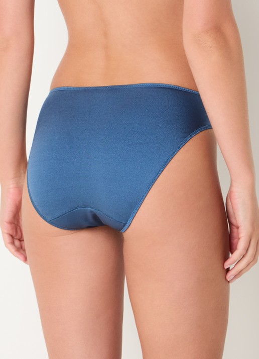 Chantelle Slip met borduring - achterkant 5 blauw