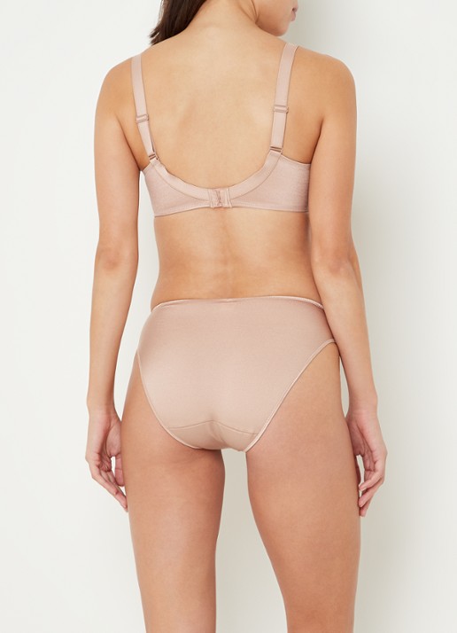 Chantelle Slip met borduring - achterkant beige