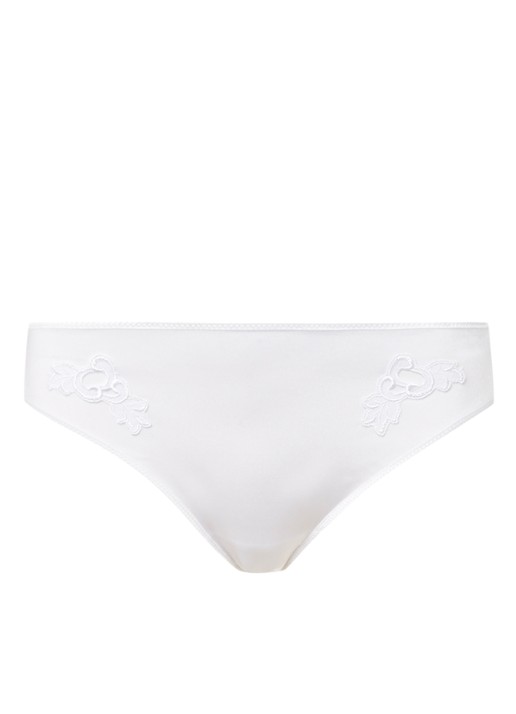 Chantelle Slip met borduring - voorkant wit