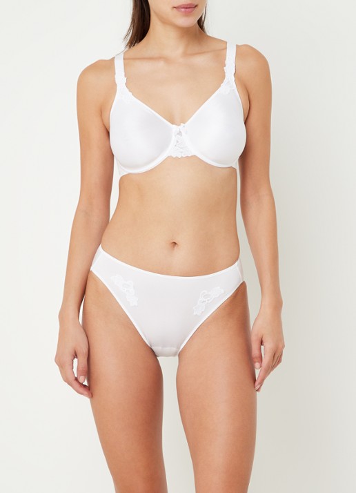 Chantelle Slip met borduring - voorkant 2 wit