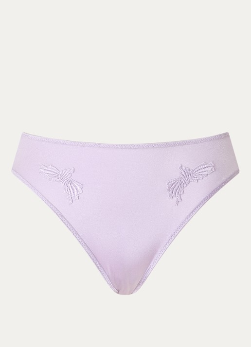 Chantelle Slip met borduring - voorkant lavendel