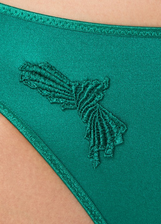 Chantelle Slip met borduring - detail 5 groen