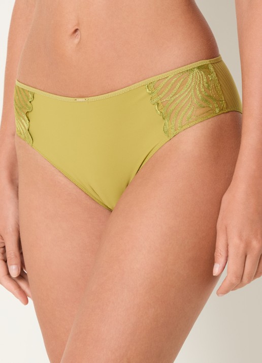 Chantelle Slip met borduring - detail 3 groen