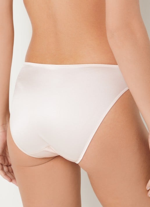 Chantelle Slip met borduring - achterkant 3 lichtroze