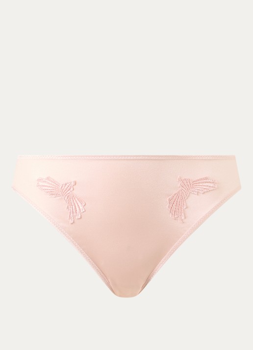 Chantelle Slip met borduring - voorkant lichtroze