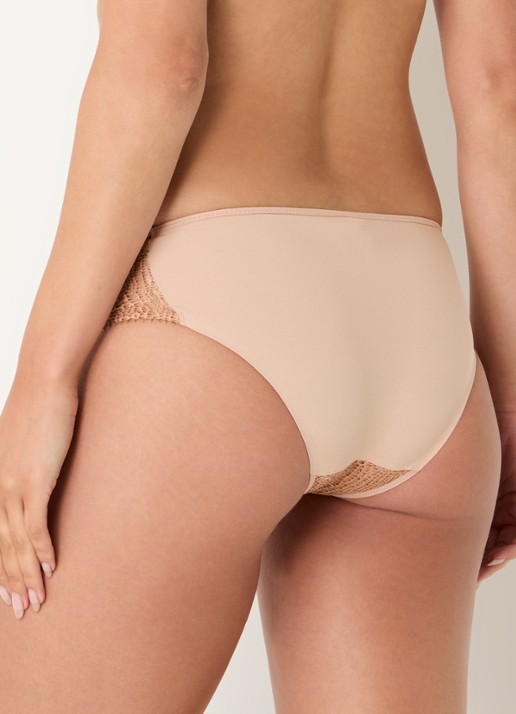 Chantelle Slip met kant - achterkant 5 camel