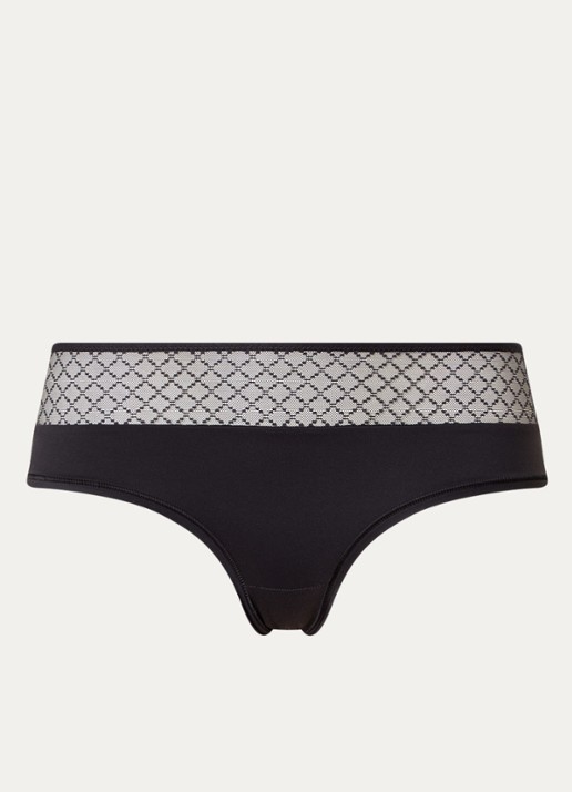 Chantelle Slip met kant - voorkant 2 zwart
