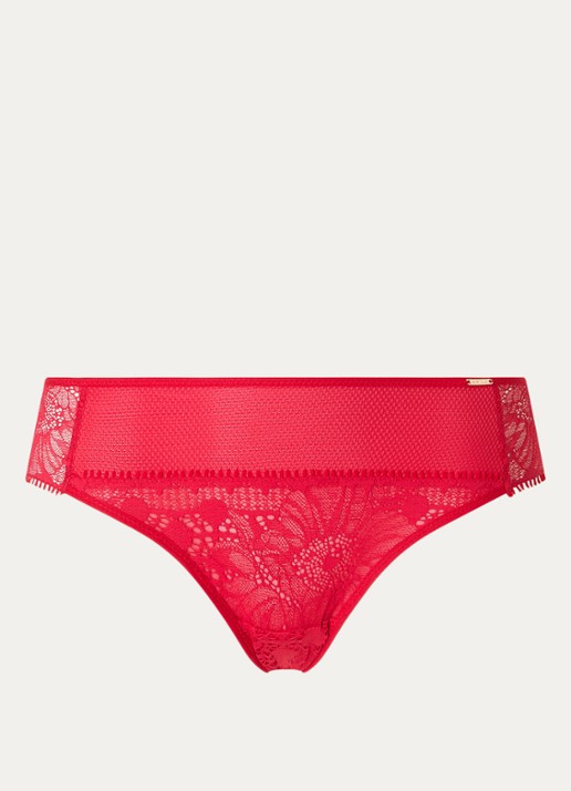 Chantelle Slip met kant - voorkant rood