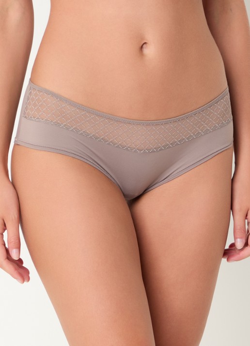 Chantelle Slip met kant - detail taupe