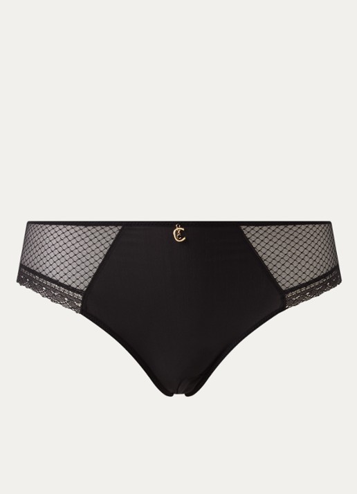 Chantelle Slip met kant - voorkant 4 zwart