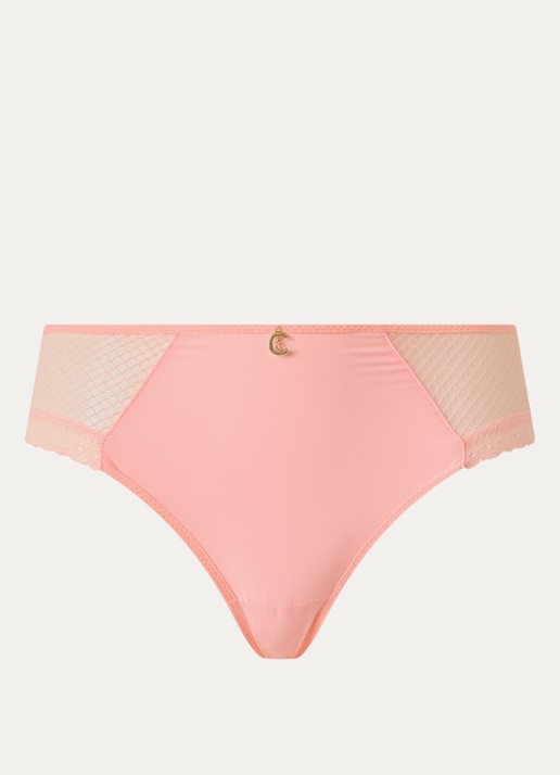 Chantelle Slip met kant - voorkant 2 zalmroze