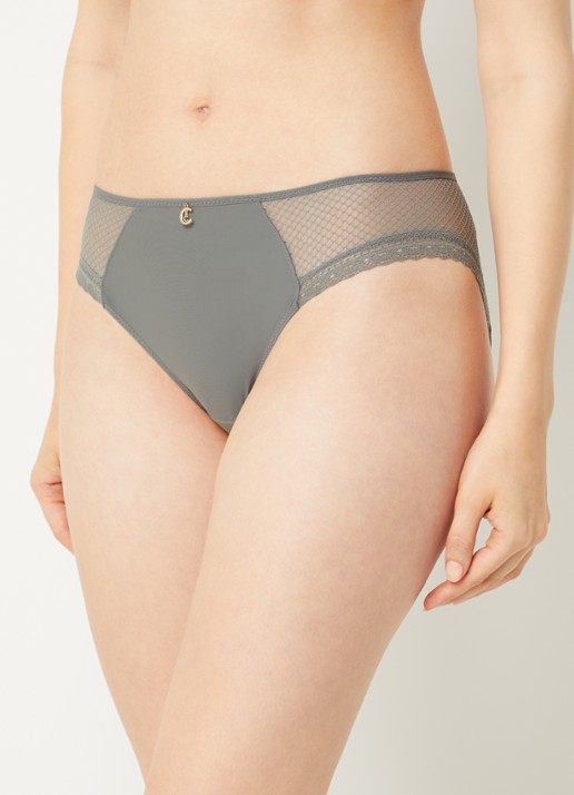 Chantelle Slip met kant - voorkant 5 olijfgroen