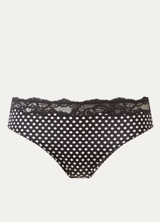 Chantelle Slip met print - voorkant zwart