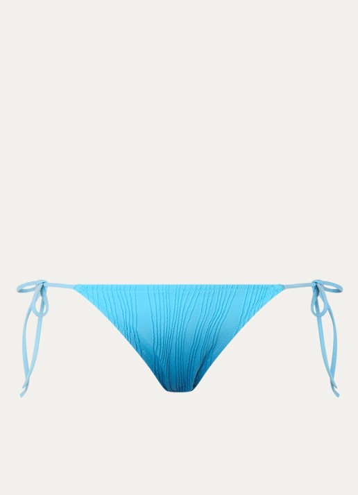 Chantelle Tanga bikinislip met structuur - voorkant blauw