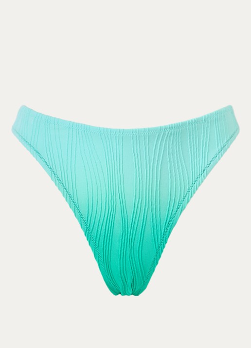 Chantelle Tanga bikinislip met structuur - voorkant turquoise