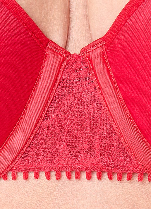 Chantelle Voorgevormde beugel bh met kant - detail 2 rood