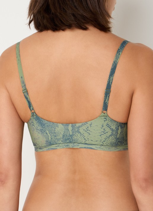 Chantelle Voorgevormde bralette met dierenprint - achterkant 3 groen