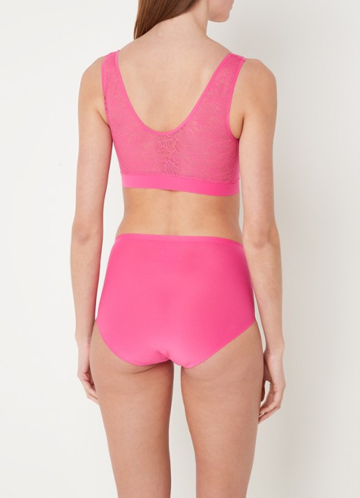 Chantelle Voorgevormde bralette met kant - achterkant 3 fuchsia