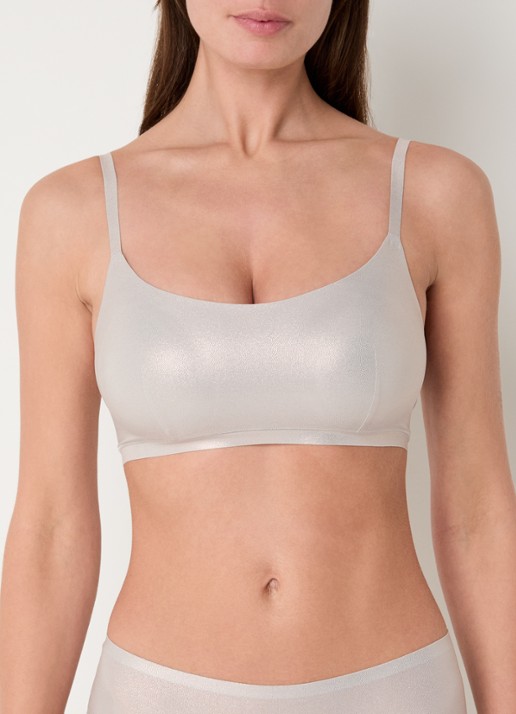 Chantelle Voorgevormde bralette met metallic finish - voorkant 5 roségoud