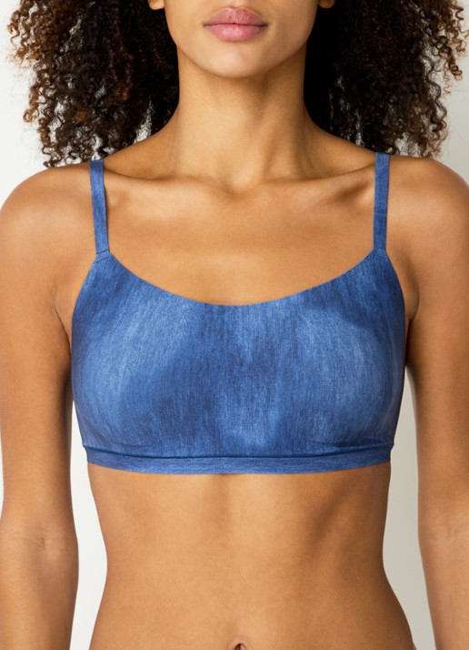 Chantelle Voorgevormde bralette met print - detail 3 indigo